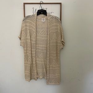 St. John’s Bay short sleeve cardigan sweater - size Large
